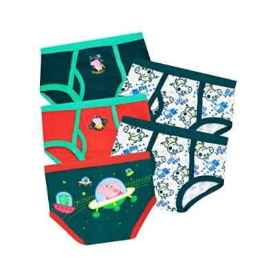 Image of Peppa Pig Boys George Briefs Pack of 5 Multicoloured 6 7 Years
