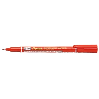 Image of Pentel Extra Fine Permanent Marker Red Pack of 12