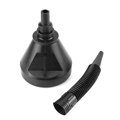 Image of Flexible Wide Mouth Fuel funnel with Handle, Large Plastic Funnels car Petrol Filter Spout for oil Water Refueling