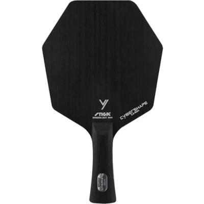 Image of Stiga Cybershape Carbon Professional Table Tennis Wood Revolutionary Bat, Unique Hexagonal Shape, Larger Hitting Surface Master Concave