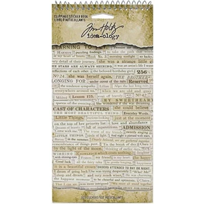 Image of Tim Holtz Advantus TH94030 Sticker Book IDEA O CLIPPINGS, One Size