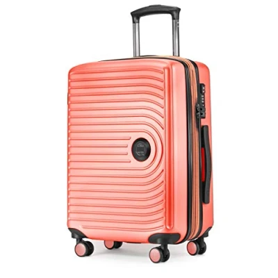 Image of HAUPTSTADTKOFFER Mitte Hand Luggage 55x40x23, TSA, 4 Wheels, Travel Suitcase, Hard Shell Rolling Cabin Coral