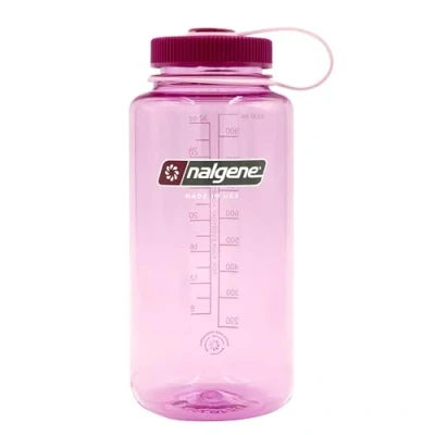 Image of Nalgene Sustain Tritan BPA Free Water Bottle Made with Material Derived from 50% Plastic Waste, 32 OZ, Wide Mouth, Cosmo