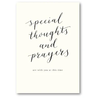 Image of Woodmansterne Thinking of You Card Special Thoughts and Prayers Eco Friendly Recyclable