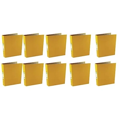 Image of Q Connect 25mm 2 Ring Binder Polypropylene A4 Yellow (Pack of 10)