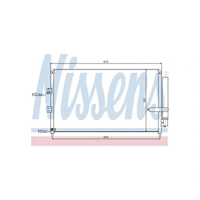 Image of 80110SNAA01, 80110SNAA42, 80110SNBA41, 80110SNBA42, 80110SNBA43 Condenser NISSENS 940197 with dryer Aluminium 675mm R1234yf HONDA: CIVIC 8