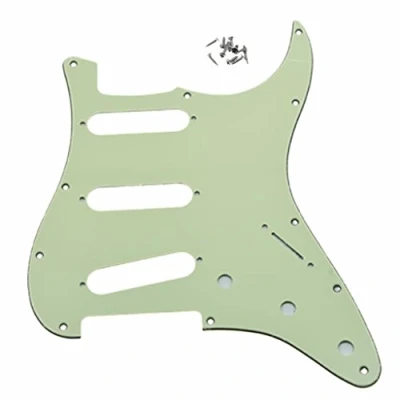 Image of Dopro Mint Green 11 Hole Strat Style Guitar Pickguard Bridge Reversed for FD Jimi Hendrix Stratocaster