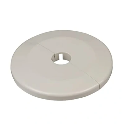 Image of FUX Pack of 2 Single Heating Pipe Rosette, Large Outer Diameter 65 mm, Inner 10 mm 43 Heating, Cover, Cover Rosettes, Trim, Radiator (18 Cream White RAL 9001)