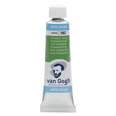 Image of Van Gogh Watercolour Tube 10 ml Permanent Green 662