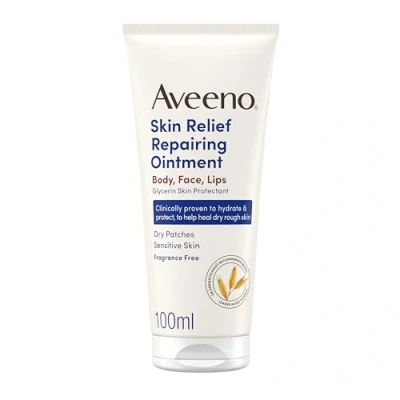Image of Aveeno Skin Relief Repairing Ointment, Dry Patches, Sensitive 100ml