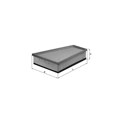 Image of 1444H9, 1444J0, 1444WJ, E147193 Air Filter MAHLE ORIGINAL LX 731 57,3mm 204mm 272,6mm Insert PEUGEOT: 306 Hatchback, Partner I Van