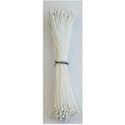 Image of Art of cake® Flower Stamens Round Dull , Tiny Heads (0.8mm) 144pcs / Bunch White Colour 0.8mm