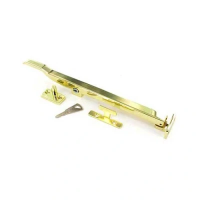 Image of Securit S1070 BRASSED Locking Casement Window Stay, One Size