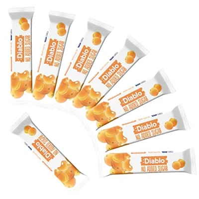 Image of Diablo Yoghurt &amp; Muesli Bar Apricot No Added Sugar Sweetened with Maltitol Breakfast Bars Diabetic Friendly Hamper Available Perfect for Gifting 1 30g (Pack Of 8)