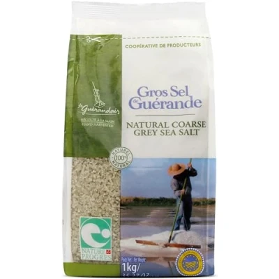 Image of Le Guerandais Celtic Coarse Grey Sea Salt In 1kg Bags, Hand Harvested Guerande/France