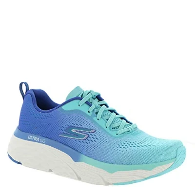 Image of Skechers Max Cushioning Elite Mesh Lace Up Blue/Light Blue 8.5 B (M)