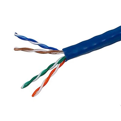Image of Monoprice Cat5e Ethernet Bulk Cable Network Internet Cord 304.8M (1000ft) Blue, Solid, 350Mhz, UTP, CMR, Riser Rated, Pure Bare Copper Wire, 24AWG
