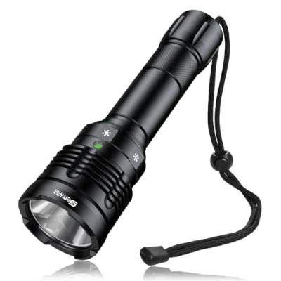 Image of Genwiss Diving Torch LED Flashlight, 2000 Lumens Dive IPX8 Waterproof Torch, Underwater Lights Rechargeable Scuba for Outdoor