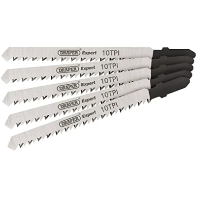 Image of Draper DT101BR Jigsaw Blade Set, 100mm (5 Piece)