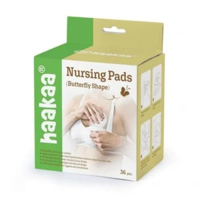Image of Haakaa Butterfly Shape Disposable Nursing 36 Pads, 165.5 g