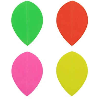 Image of Bullydarts Poly Neon Pear Shaped Dart Flights (Pink, 5 Sets)