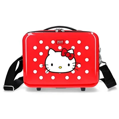 Image of Hello Kitty Castle Adaptable Beauty Case Red 29x21x15 cm ABS