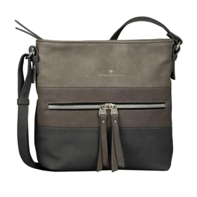 Image of TOM TAILOR Women&#039;s Ellen Shoulder Bag, Mixed Grey, M