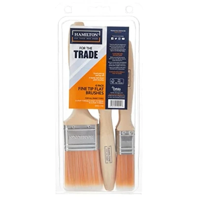 Image of HAM Trade F/TIP Flat Brushes 6 PK