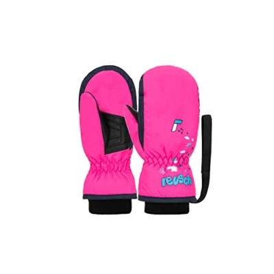 Image of Reusch Baby Boys Kids Mittens Comfortable Warm Windproof Ski Gloves Everyday Snow Sledge Winter Pink/Blue, V