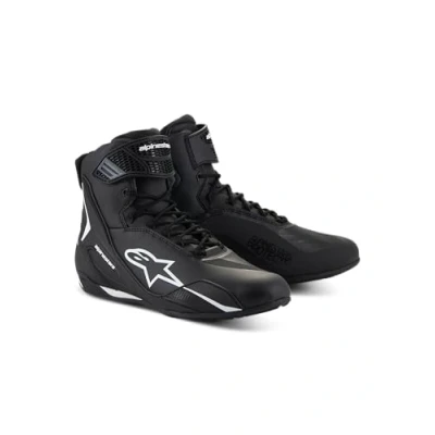 Image of Alpinestars Faster 4 Motorbike Shoes Black / White 42
