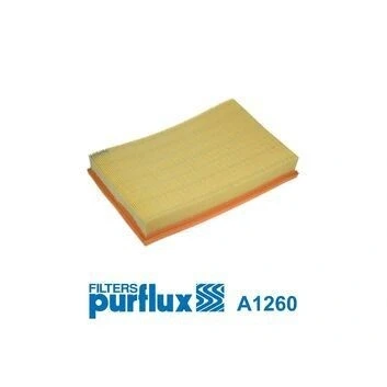 Image of PC2503E Air Filter PURFLUX A1260 50mm 223mm 346mm Insert VOLKSWAGEN: Golf 5, Passat B6 Variant, B7 Saloon, AUDI: A3 Sportback