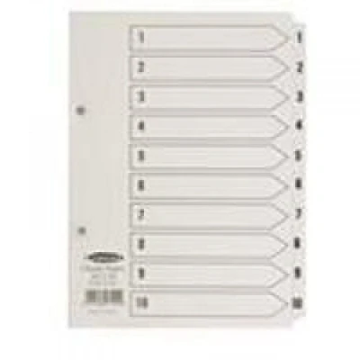 Image of Concord Classic Index Mylar reinforced Punched 2 Holes 1 10 A5 White Ref 07101/CS71