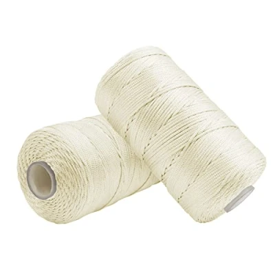 Image of Uiopa Macrame Cord 1.5mm x 400m, Nylon Yarn for Crochet and Knitting, Cream String Craft Rope Wall Hangings, Dream Catchers, Jewelry Making, DIY Projects