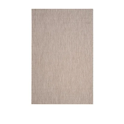 Image of SAFAVIEH Contemporary Rug for Indoor &amp; Outdoor Courtyard Collection, Short Pile, in Beige and color, 79 X 152 cm