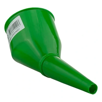 Image of Angled Fuel Funnel with fine mesh filter and handle,for petrol diesel oil ad blue water screen wash green)