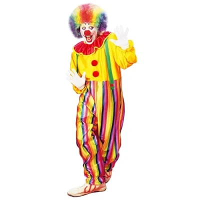 Image of Mens Circus Clown Costume Small UK 38/40&quot; for Fancy Dress