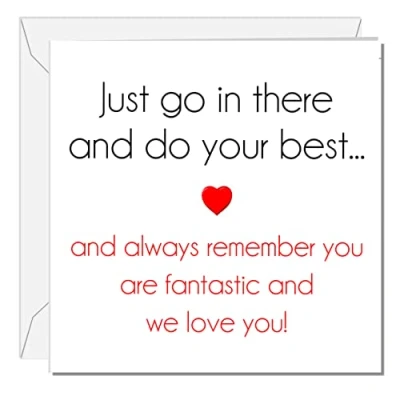 Image of SWIZZOO Good Luck Card for Exams New Job College University School Son Daughter Boy Girl GCSE A Level Degree Sats Exam