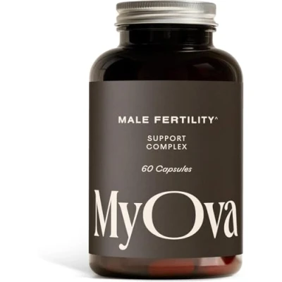Image of MyOva Male Fertility Supplements Enhances Sperm Quality, Count &amp; Hormonal Balance Supports Conception for Men Includes Zinc, Selenium, Vitamins C, D, E 60 Capsules