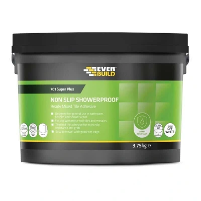 Image of Everbuild 701 Acrylic Non Slip Tile Adhesive 3.75kg EVBNS02