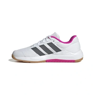 Image of adidas Women&#039;s Dropset Base Training Shoes, Cloud White/Grey Five/Shock Pink, 9 UK