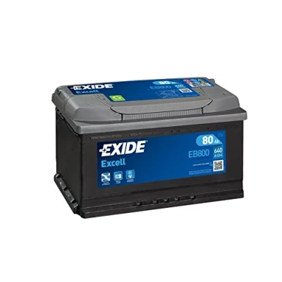 Image of 61217604816, 61218376451 Starter battery EXIDE EXCELL EB800 12V 80Ah 640A B13 Lead acid BMW: 5 Saloon, 3 Coupe, AUDI: Q7