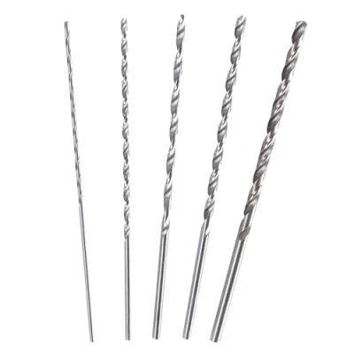 Image of 5PCS Extra Long Twist Drill Bit Set, 150mm High Speed Steel Wood Bits, 2MM 3MM 3.5MM 4MM 5MM Hardness Spiral Straight Shank Set for Drilling Tool Plastic Hard Metal