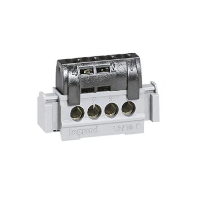 Image of Legrand 004854 Terminal Strip 25 mm² 12 x 16 Black