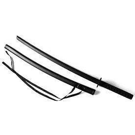 Image of Martial Arts Black Polypropylene Sparring Bokken With Scabbard