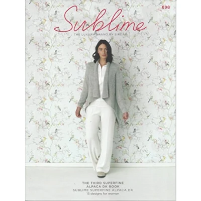 Image of Sublime Knitting Pattern Book 698 The Third Superfine Alpaca DK