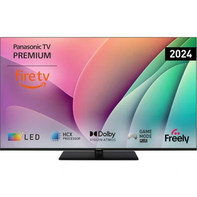 Image of Panasonic TV 65W80AEY W80 Series 65 inch 4K Ultra HD LED Smart TV, 2024, Fire Freely, Dolby Vision &amp; Atmos, Alexa Voice Control, Airplay, Black