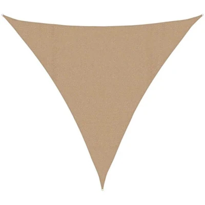 Image of vidaXL Sunshade Sail 160 g/m² Taupe 4x4x4 m HDPE