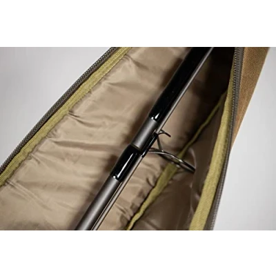 Image of Korda Carp Fishing Luggage Compac Fully Padded Sleeve 13ft for Big Pit Reels and 50mm Butt Ring Rod 212cm x 26cm 5cm