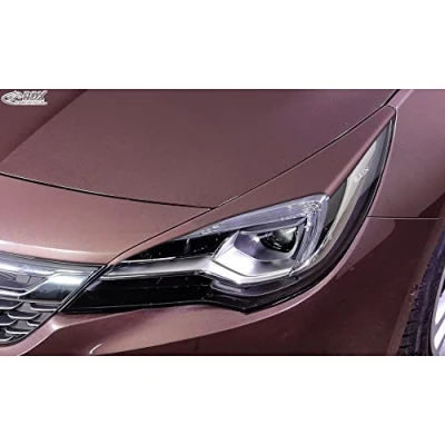 Image of RDX Racedesign RDSB192 Head light spoilers compatible with Opel Astra K HB 5 deurs/Sportstourer 2015 2021 (ABS)