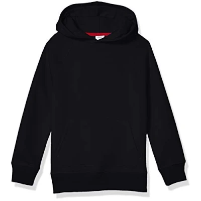 Image of Amazon Essentials Boys&#039; Fleece Sweater Hoodie Sweatshirts, Black, 9 Years